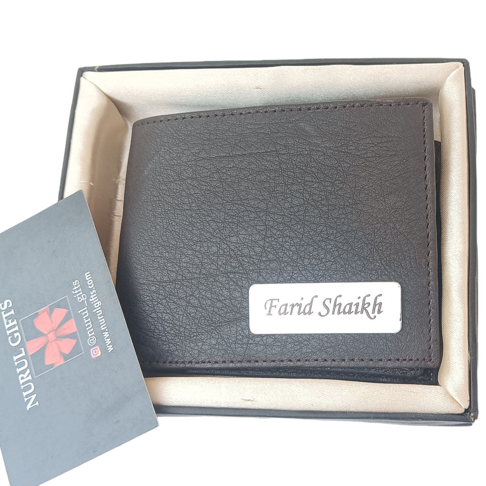 Customized NDM Leather Wallet For Men With name