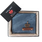 Leather Denim Men's Wallet With  Name & Charm