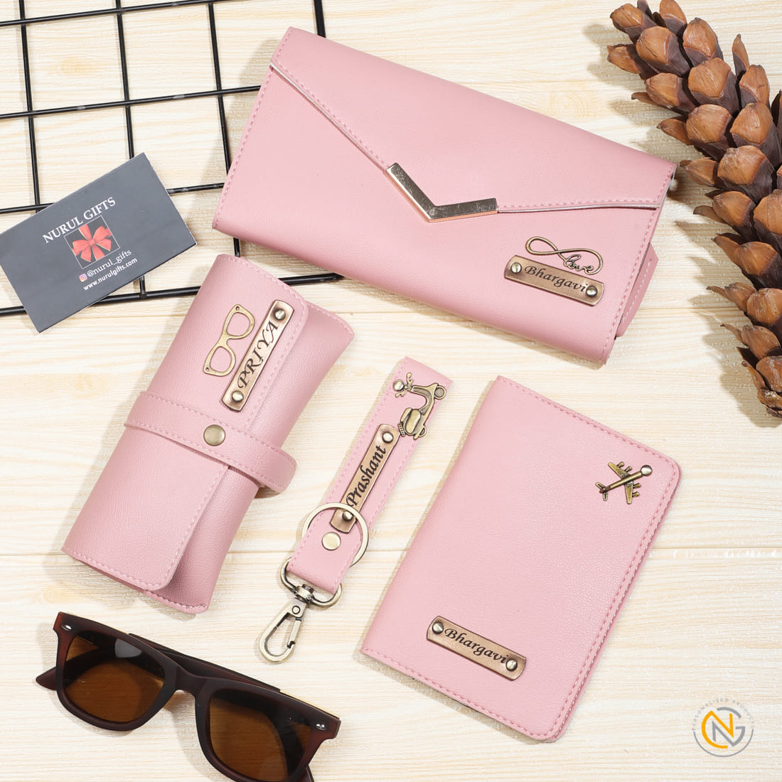 Personalised Women's Clutch , Eyewear Case , Passport Cover , Keychain