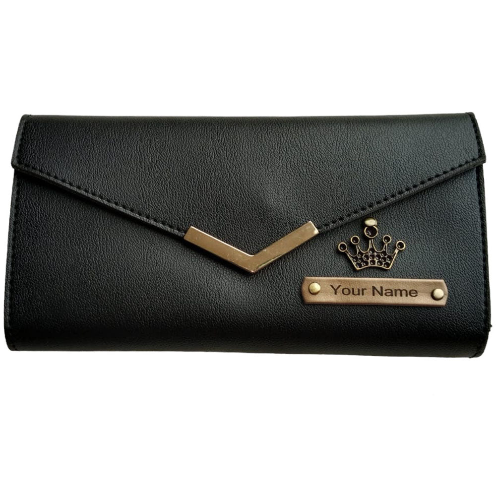 Buy Accessorize London Womens Black Suedette Envelope Clutch Bag Online