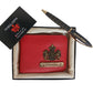 Personalized Men's wallet & pen With Name & Charms