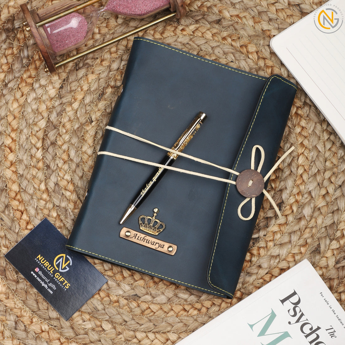 PERSONALIZED LEATHER THREAD DIARY