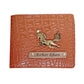 Personalized Men's Wallet crocodile Leather Name Wallet